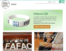 Tablet Screenshot of fafac.cat